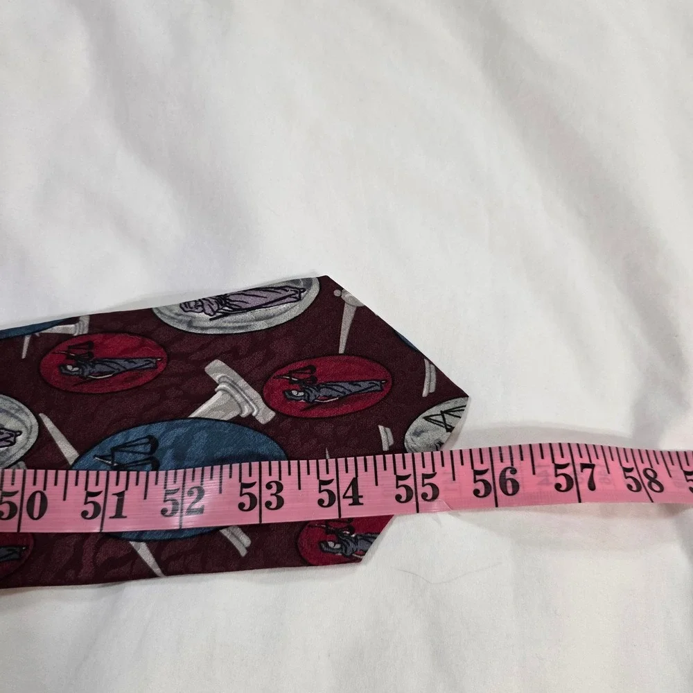 Charles Patrick J Blades Lady Justice Tie Burgundy Legal Scales of Justice USA
